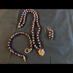 LSU jewelry set